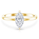 Rosec Jewels-IGI Certified Lab Grown 1 Carat Diamond Marquise Engagement Ring Solitaire