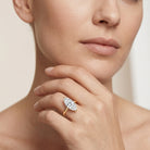 Solitaire 3 Carat Lab Grown Diamond Marquise Engagement Ring IGI Certified Lab - ( E-VS1 ) - Rosec Jewels