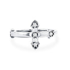 Rosec Jewels-Certified Lab Grown Diamond Cross Ring
