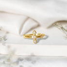 Rosec Jewels-Certified Lab Grown Diamond Cross Ring