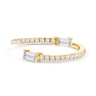 Rosec Jewels-Certified Baguette and Round Lab Grown Diamond Wrap Promise Ring
