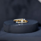 Rosec Jewels-Certified Baguette and Round Lab Grown Diamond Wrap Promise Ring