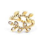 Rosec Jewels-Nature Inspired Lab Grown Diamond Leaf Wrap Ring with Certificate