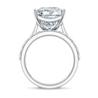 Rosec Jewels-IGI Certified 4 Carat Princess Cut Lab Grown Diamond Solitaire Wedding Ring Set