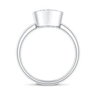Rosec Jewels-4 Carat Marquise Cut Lab Grown Diamond Bezel Engagement Ring with IGI Certificate