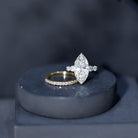 IGI Certified 3 Carat Lab Grown Diamond Marquise Bridal Wedding Ring Set Lab - ( E-VS1 ) - Rosec Jewels