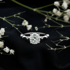 Rosec Jewels-3 Carat IGI Certified Lab Grown Diamond Cushion Cut Engagement Ring for Women