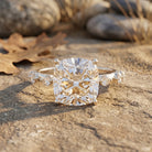 Lab Grown 4 Carat Round Diamond Solitaire Engagement Ring with IGI Certificate Lab - ( E-VS1 ) - Rosec Jewels