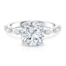 Lab Grown 4 Carat Round Diamond Solitaire Engagement Ring with IGI Certificate Lab - ( E-VS1 ) - Rosec Jewels