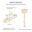 Rosec Jewels-IGI Verified Lab Grown Diamond 3 Carat Princess Cut Engagement Ring