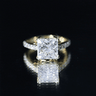 IGI Certified 4 Carat Princess Cut Lab Grown Diamond Solitaire Engagement Ring Lab - ( E-VS1 ) - Rosec Jewels