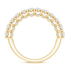 Lab Grown Diamond Half Eternity Wedding Band for Women Lab - ( EF-VS ) - Rosec Jewels