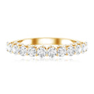 Lab Grown Diamond Half Eternity Wedding Band for Women Lab - ( EF-VS ) - Rosec Jewels
