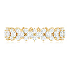 3.5 CT Zircon Cluster Eternity Ring in Prong Setting AAAA - Rosec Jewels