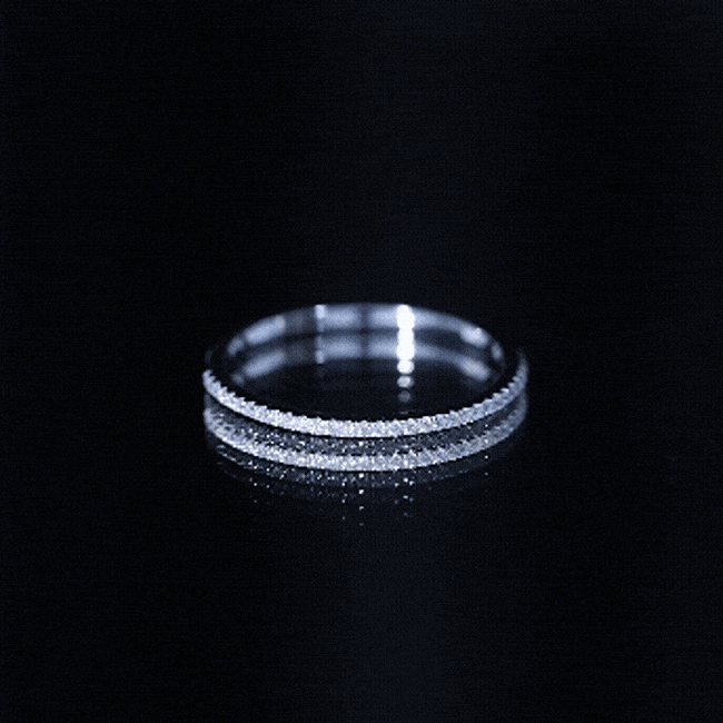 Moissanite Minimal Eternity Stackable Ring D-VS1 - Rosec Jewels