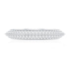 Pave Set Moissanite Eternity Band with Milgrain Detailing D-VS1 - Rosec Jewels
