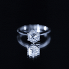 Brilliant Cut Solitaire Moissanite 2 CT Engagement Ring with Certificate D-VS1 - Rosec Jewels
