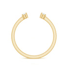 Dainty Diamond Two Stone Open Cuff Ring for Women Natural - ( HI-SI ) - Rosec Jewels