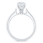 Round Shaped Moissanite Solitaire Engagement Ring D-VS1 - Rosec Jewels