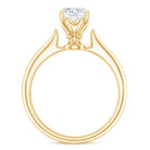 Round Shaped Moissanite Solitaire Engagement Ring D-VS1 - Rosec Jewels