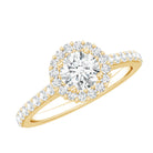 Classic Moissanite Halo Engagement Ring D-VS1 - Rosec Jewels