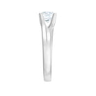 7 MM Round Moissanite Solitaire Engagement Ring in Reverie Setting D-VS1 - Rosec Jewels