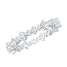 Rosec Jewels-Round Certified Moissanite Stackable Eternity Ring For Women