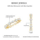 Rosec Jewels-Round Certified Moissanite Stackable Eternity Ring For Women