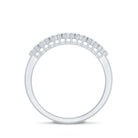 Rosec Jewels-Minimalist Moissanite Flower Wedding Band for Women