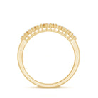 Rosec Jewels-Minimalist Moissanite Flower Wedding Band for Women
