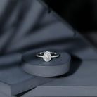 Diamond Pear Shaped Engagement Ring Natural - ( HI-SI ) - Rosec Jewels