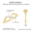 Certified Prong Set Diamond Infinity Promise Ring Natural - ( HI-SI ) - Rosec Jewels