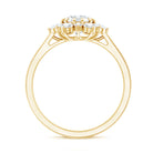 Claw Set Moissanite Halo Engagement Ring with Certificate D-VS1 - Rosec Jewels