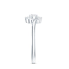 Certified Real Diamond Promise Ring with Bypass Shank Natural - ( HI-SI ) - Rosec Jewels