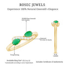 Rosec Jewels-Natural Pear Emerald and Diamond Infinity Promise Ring
