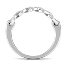 Contemporary Diamond Interlock Ring with Certificate Natural - ( HI-SI ) - Rosec Jewels