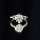 Rosec Jewels-Vintage Inspired Morganite Engagement Ring with Diamonds