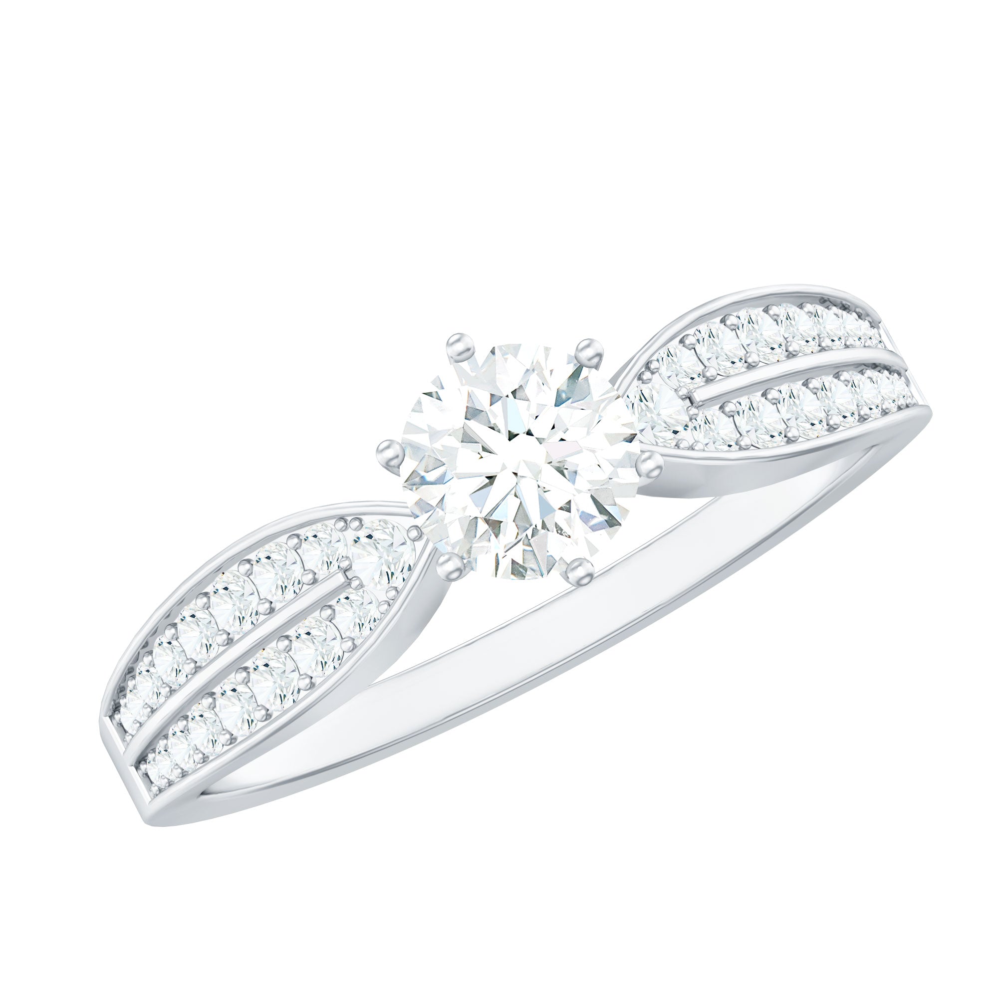 Rosec Jewels-Certified Solitaire Lab Grown Diamond Promise Engagement Ring