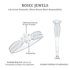 Rosec Jewels-Certified Solitaire Lab Grown Diamond Promise Engagement Ring