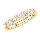 Full Eternity Lab Grown Diamond Wedding Band For Women Lab - ( EF-VS ) - Rosec Jewels