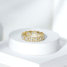 Full Eternity Lab Grown Diamond Wedding Ring For Her Lab - ( EF-VS ) - Rosec Jewels