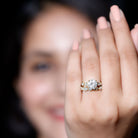 Rosec Jewels-Diamond Designer Marriage Ring Set For Women