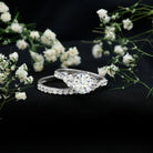 Certified Lab Grown Diamond Engagement Ring With Ring Guard for Her Lab - ( EF-VS ) - Rosec Jewels