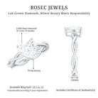 Rosec Jewels-Brilliant Cut Lab Grown Diamond Heart Shape Engagement Ring
