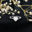 Rosec Jewels-Brilliant Cut Lab Grown Diamond Heart Shape Engagement Ring