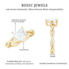 Rosec Jewels-Brilliant Cut Lab Grown Diamond Heart Shape Engagement Ring