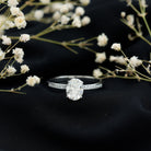 Certified 7X9 MM Lab Grown Diamond Oval Engagement Ring Lab - ( EF-VS ) - Rosec Jewels