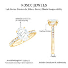 Rosec Jewels-Certified 7X9 MM Lab Grown Diamond Oval Engagement Ring
