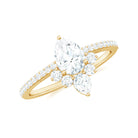 Rosec Jewels-Lab Grown Diamond Unique Engagement Ring with Side Stones