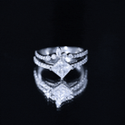 Lab Created Diamond Princess Cut Engagement Ring With Enhancer Lab - ( EF-VS ) - Rosec Jewels
